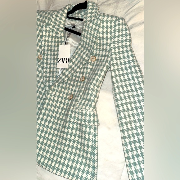 ZARA CHECKERED BLAZER COLLECTION Brand New with Tags - Picture 5 of 9
